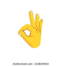 Isolated hand cartoon icon doing a gesture Vector illustration