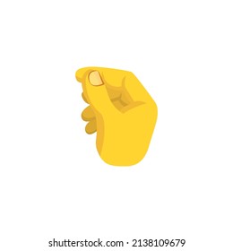 Isolated hand cartoon icon doing a gesture Vector illustration