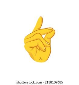 Isolated hand cartoon icon doing a gesture Vector illustration