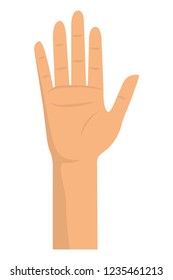 Isolated hand design