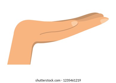 Isolated hand design