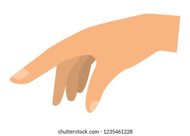 Isolated hand design
