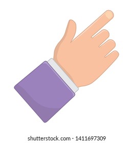 Isolated hand design vector illustration