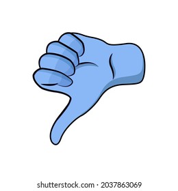 Isolated hand doing sign language Vector illustration