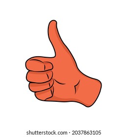 Isolated hand doing sign language Vector illustration