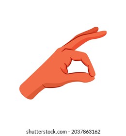 Einzige Hand mit Zeichensprache Vektor-Illustration