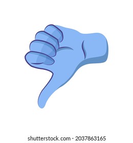 Isolated hand doing sign language Vector illustration