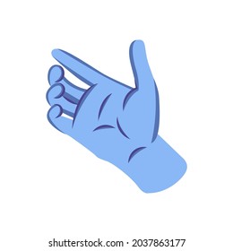 Isolated hand doing sign language Vector illustration
