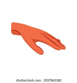 Isolated hand doing sign language Vector illustration