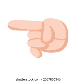 Isolated hand doing sign language Vector illustration