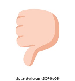 Isolated hand doing sign language Vector illustration