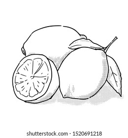 isolated hand drawn doodle lemon vector illustration