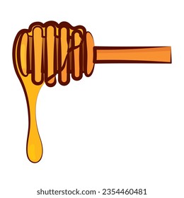 Isolated hand drawn honey stick Vector