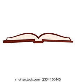 Vector de libro abierto dibujado a mano aislado