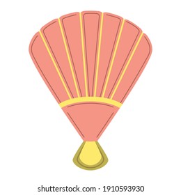 Isolated hand fan icon. Chinese culture - Vecttor