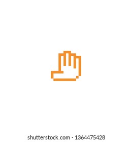 Isolated Hand Flat Icon, Emoticon, Emoji