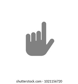 Isolated hand icon on white background. Concept of pointer, mouse and cursor. Vector illustration