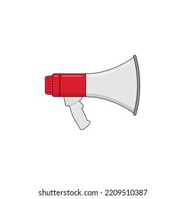 Isolated hand megaphone vector graphics