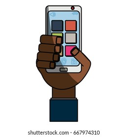 isolated hand smartphone cellphone