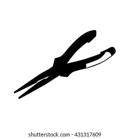 isolated hand tool silhouette