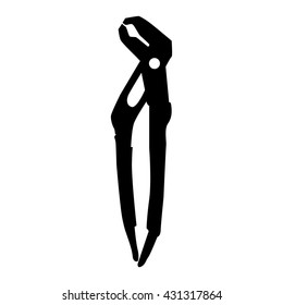 isolated hand tool silhouette