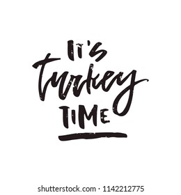 Isolated hand written quote - can be used on thanks giving card or invitation. Great housewarming poster design.