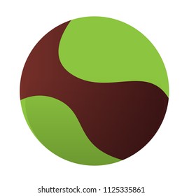 Isolated handball ball icon