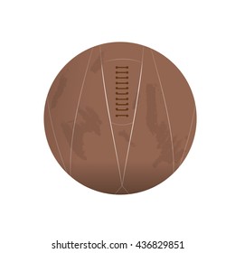 Isolated handball ball, Vector illustration
