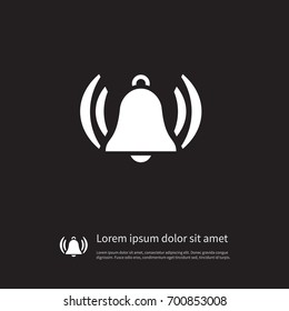 Isolated Handbell Icon. Handle Vector Element Can Be Used For Handle, Hand, Bell Design Concept.