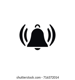 Isolated Handbell Icon. Handle Vector Element Can Be Used For Handle, Hand, Bell Design Concept.