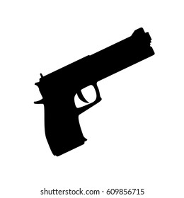Isolated handgun weapon vector illustration graphic design