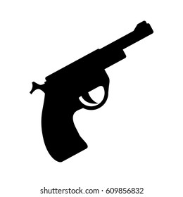 Isolated handgun weapon vector illustration graphic design