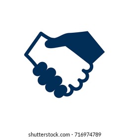 Isolated Handshake Icon Symbol On Clean Background. Vector Partnership Element In Trendy Style.