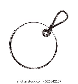 Isolated hang label design
