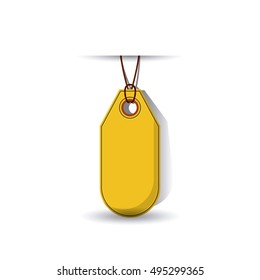 Isolated hanging tag design