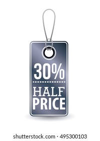 Isolated hanging tag design