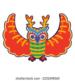 Isolated happy alebrije cartoon Vector