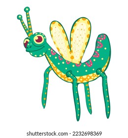 Isolated happy alebrije cartoon Vector