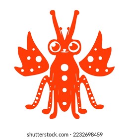 Isolated happy alebrije cartoon Vector