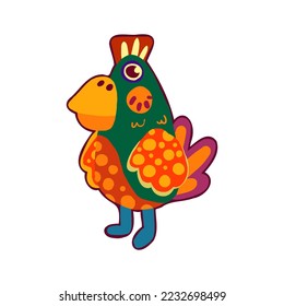 Vector de dibujos animados aislados y felices de alebrije
