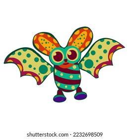 Isolated happy alebrije cartoon Vector