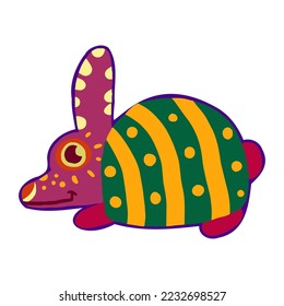 Isolated happy alebrije cartoon Vector