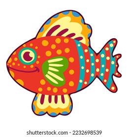 Isolated happy alebrije cartoon Vector