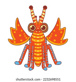Isolated happy alebrije cartoon Vector
