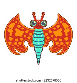 Isolated happy alebrije cartoon Vector