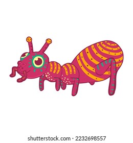 Isolated happy alebrije cartoon Vector