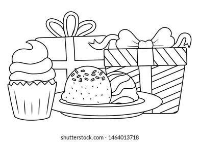 Isolated happy birthday surprise design