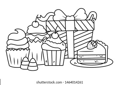 Isolated happy birthday surprise design