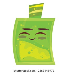 Personaje de botella de tequila lindo y feliz aislado Vector