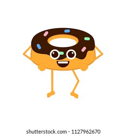 Isolated happy donut emote